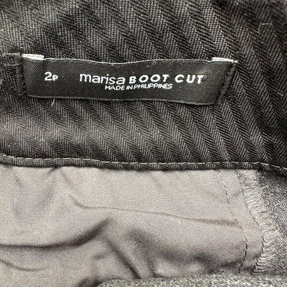 EUC Womens Ann Taylor Petite Signature Gray Slacks Pants Trousers 2P Boot Cut - Picture 4 of 4